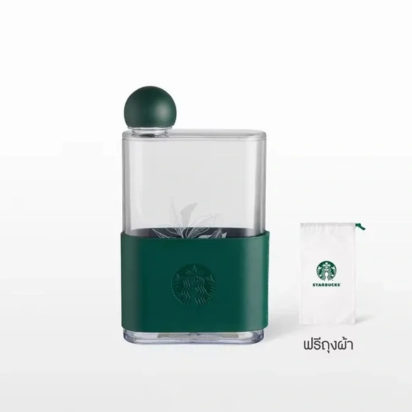 Starbucks Mint Coffee Leaf with Sleeve Water Bottle 14oz 414ml - Picture 4 of 16
